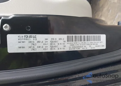 2016 Dodge Grand Caravan Sxt from USA, damaged, VIN 2C4RDGCG3GR354107